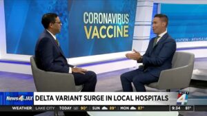 Dr. Ravi Raheja discusses Delta Variant at Jacksonville Newsroom Channel 4