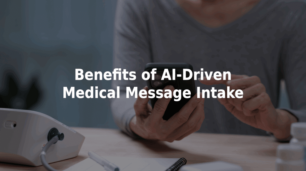 Benefits of AI-driven medical message intake.