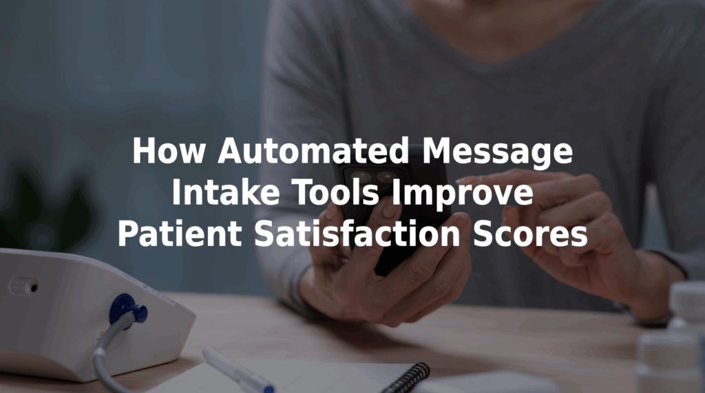 How automated message intake tools improve patient satisfaction scores.