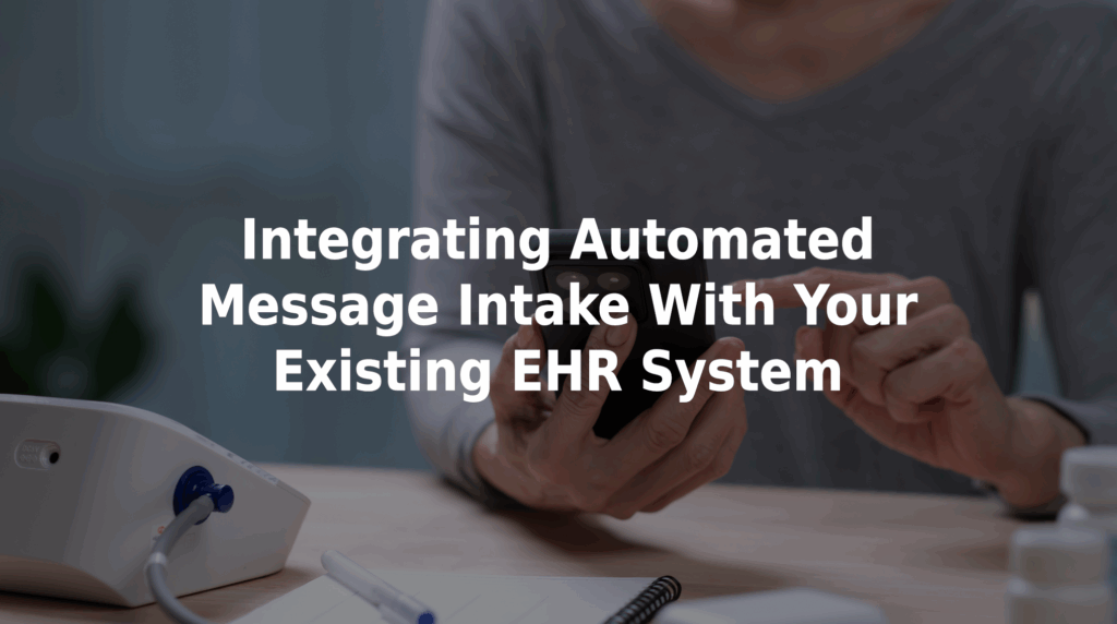 Integrating automated message intake with your existing EHR system.