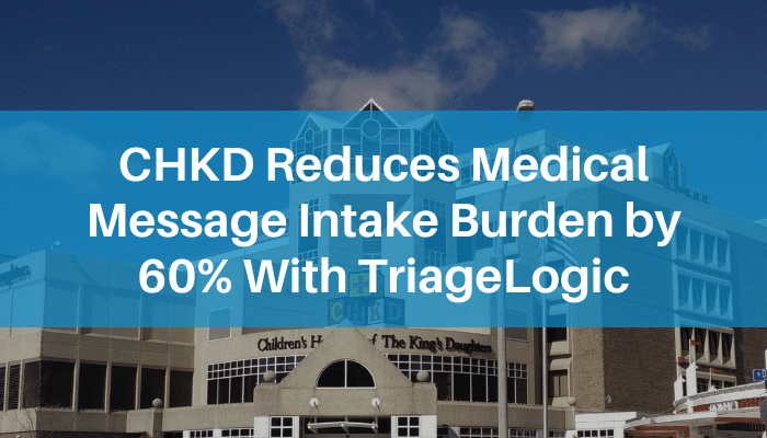 Front facade of CHKD hospital.