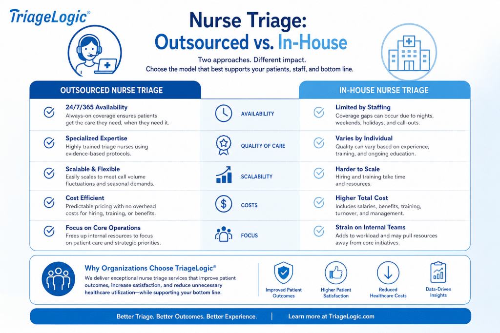 How to Decide whether to bring Nurse Triage In house or out source Nurse Triage Services