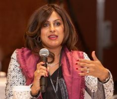 Charu Raheja speaking at the 2019 Women Future Conference on the Future of Healthcare